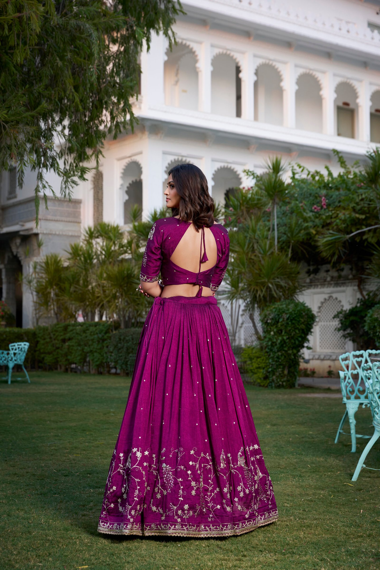 Lehenga Choli Vichitra Silk - Image 3