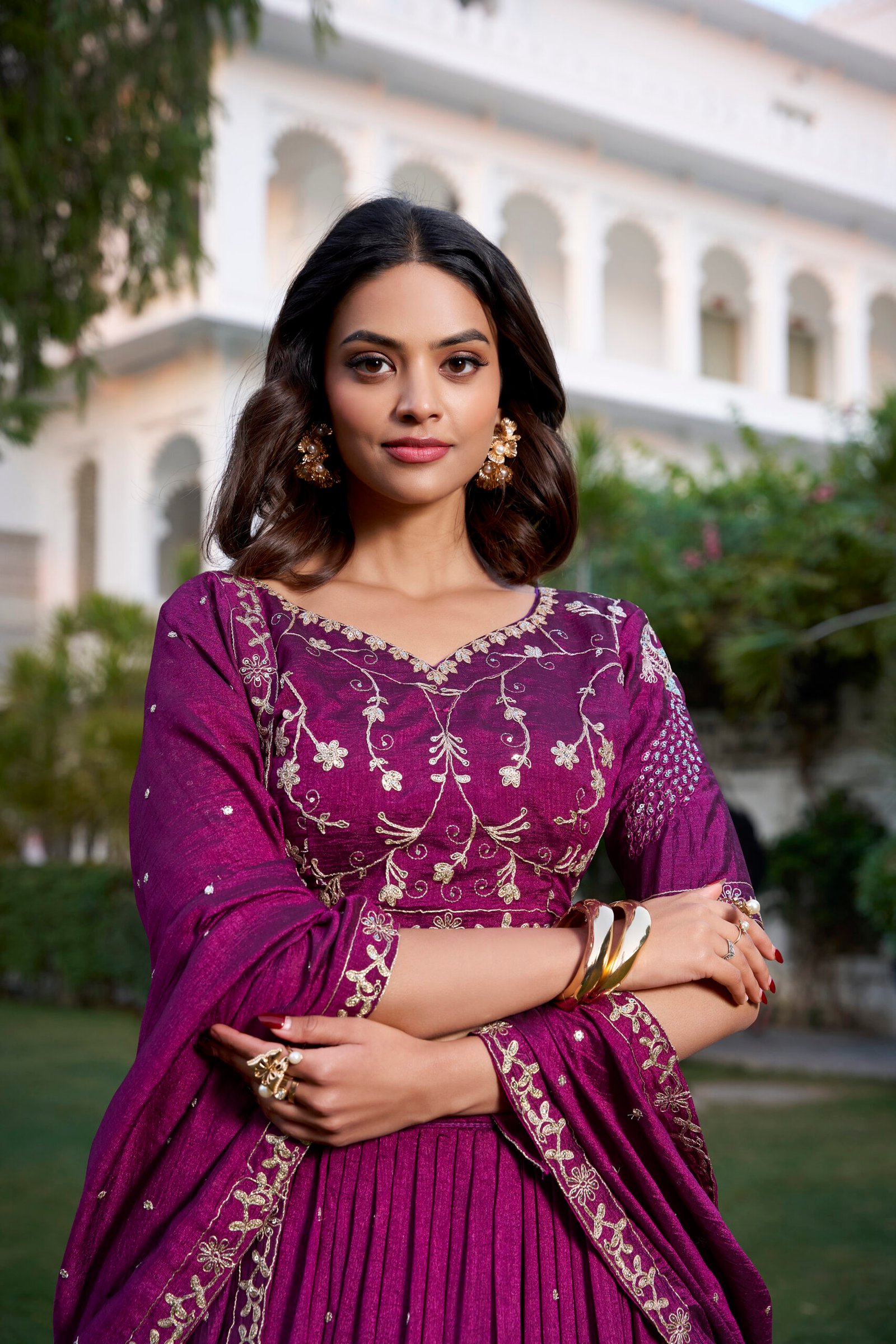 Lehenga Choli Vichitra Silk - Image 4