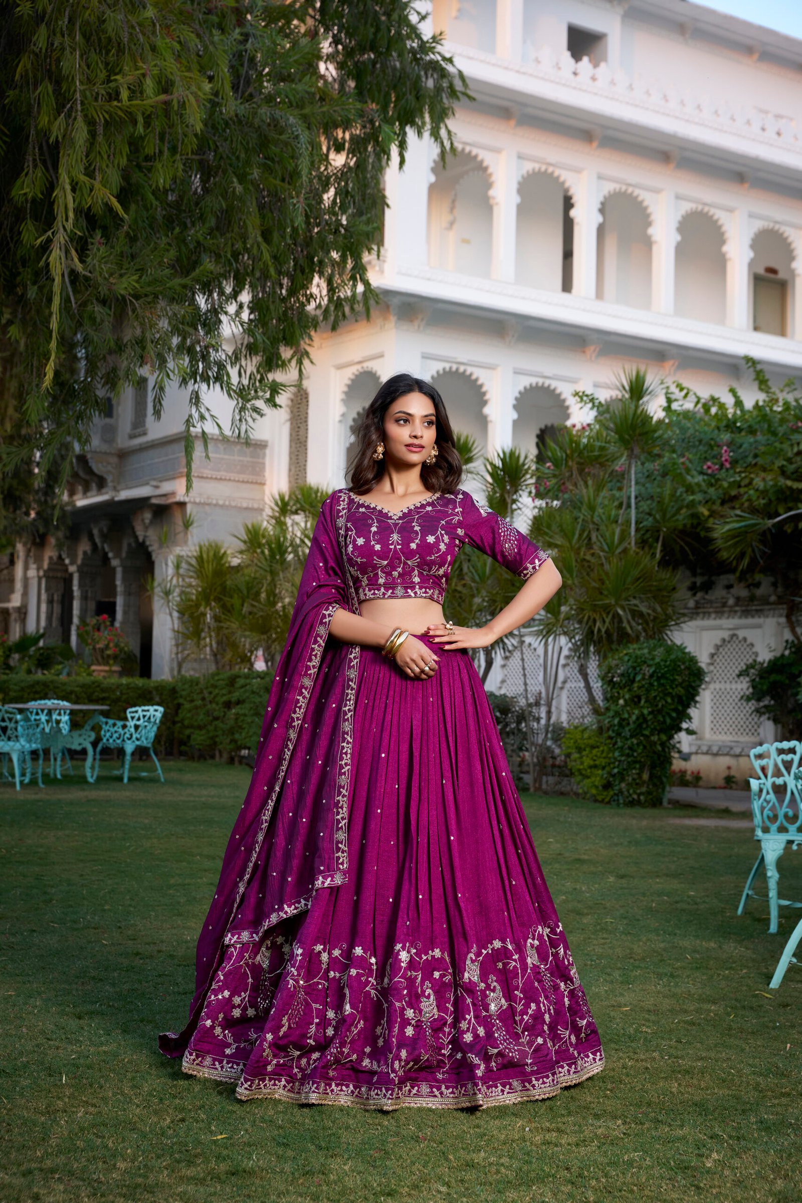 Lehenga Choli Vichitra Silk - Image 5