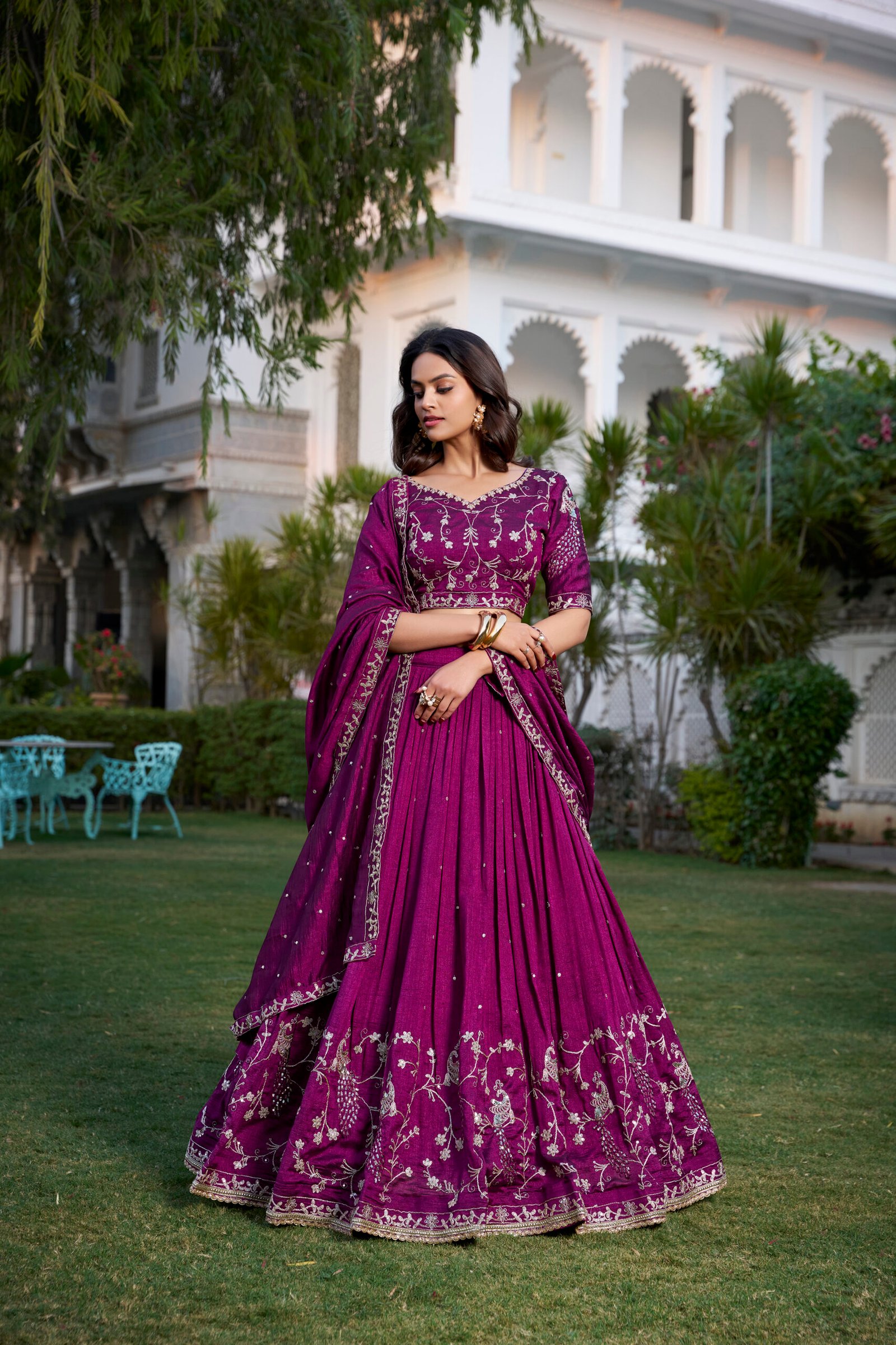 Lehenga Choli Vichitra Silk - Image 6