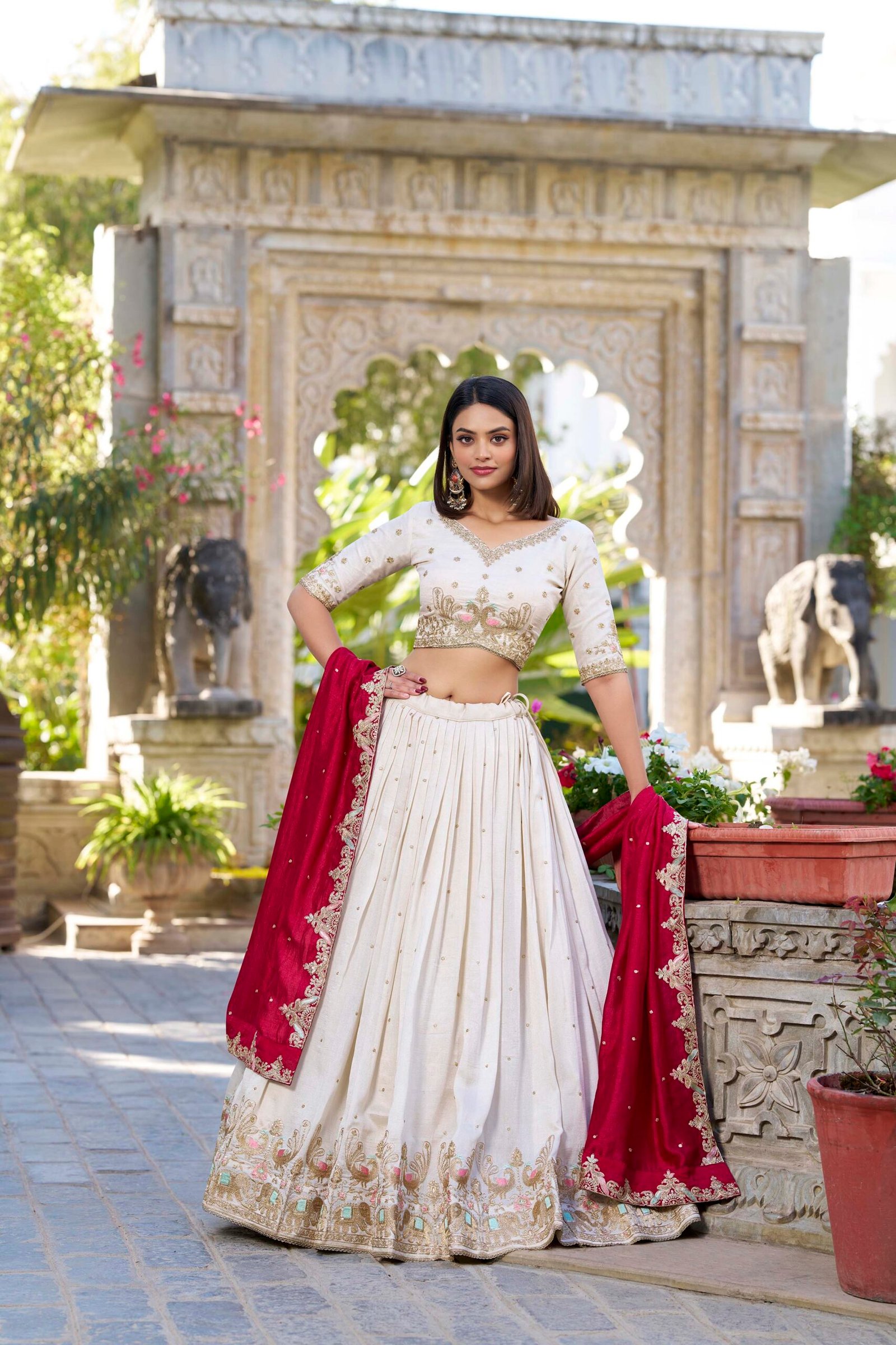 Lehenga Choli Vichitra Silk