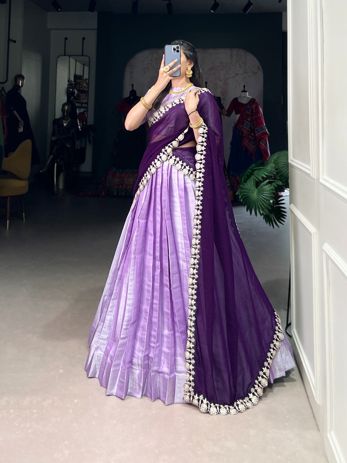 Lehenga Choli Jacquard Silk - Image 5