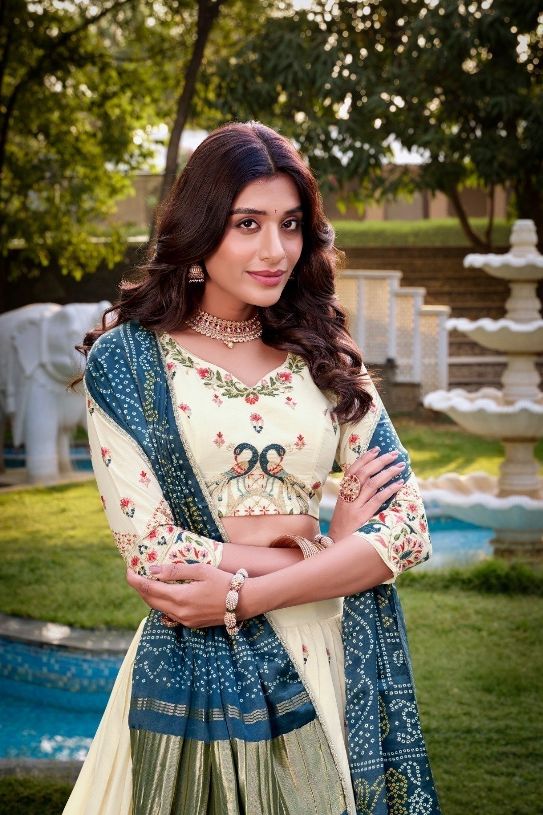 Lehenga Choli Khadi Cotton - Image 3