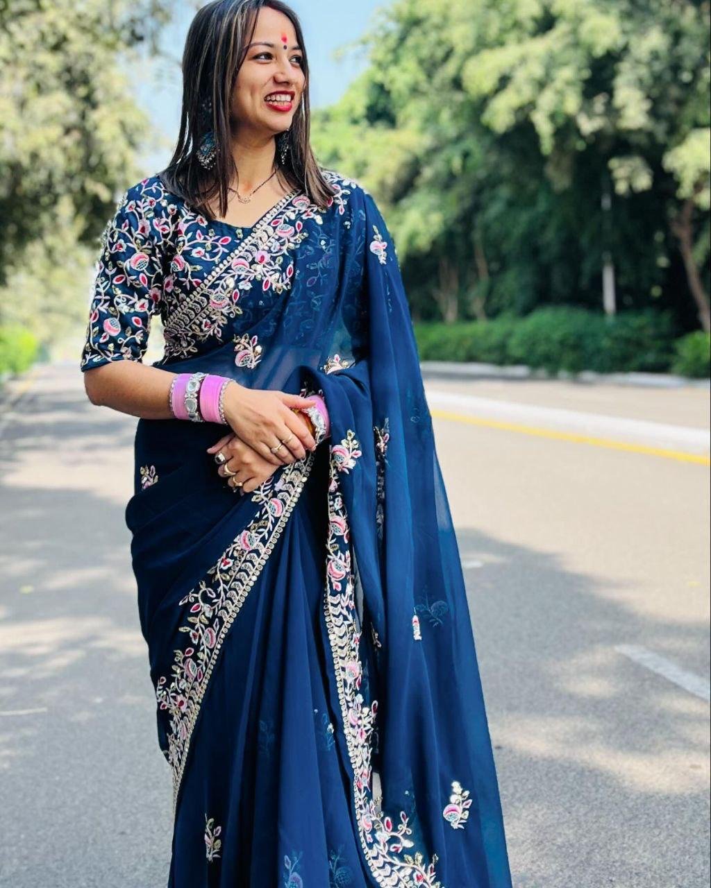 Saree Rangoli Silk - Image 4