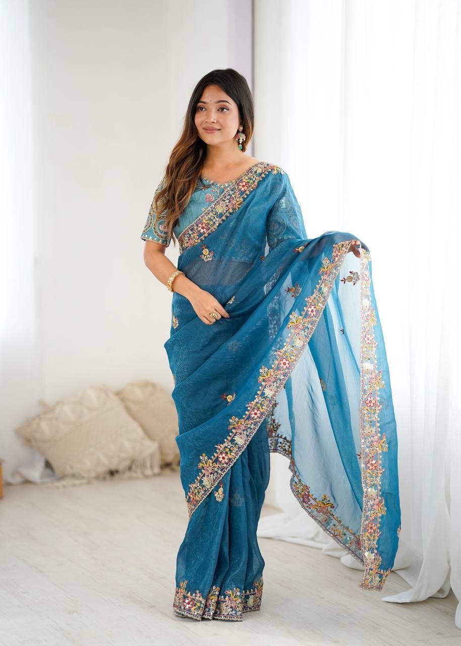 Saree Crunchy Silk - Image 4
