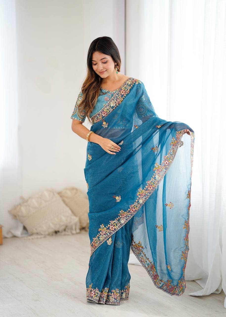 Saree Crunchy Silk - Image 8