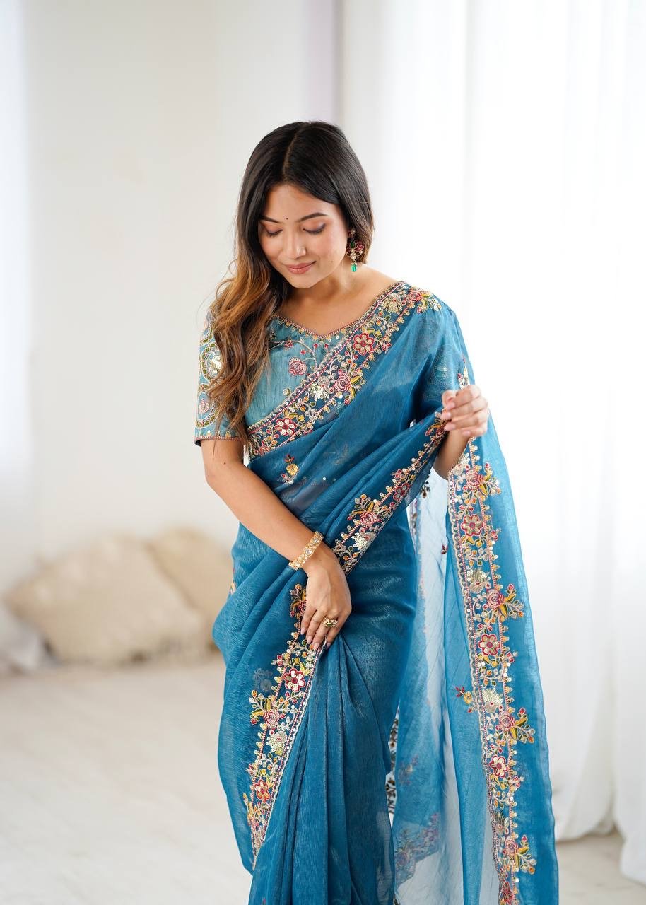 Saree Crunchy Silk - Image 6