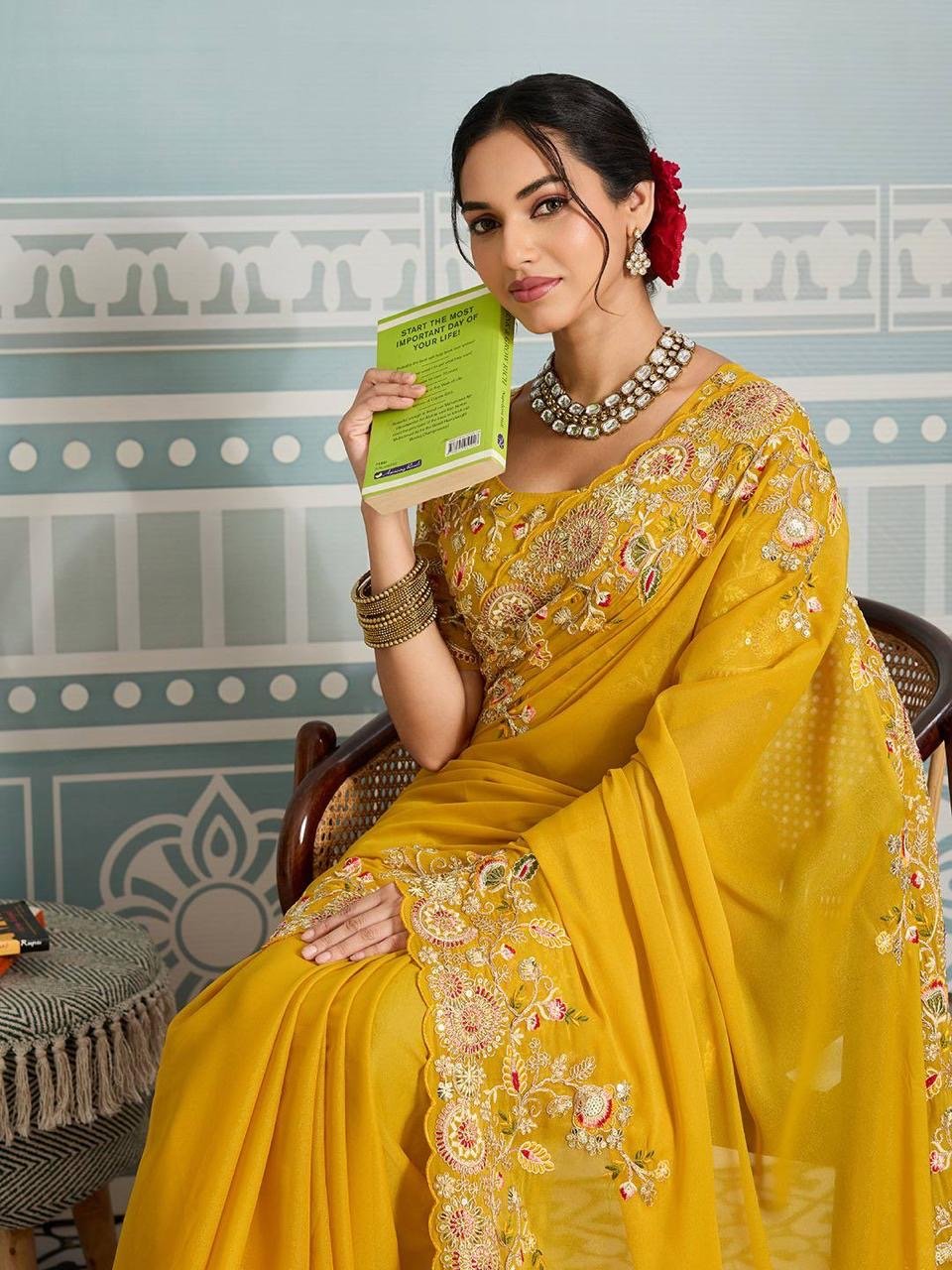 Saree Soft Star Georgette - Image 4