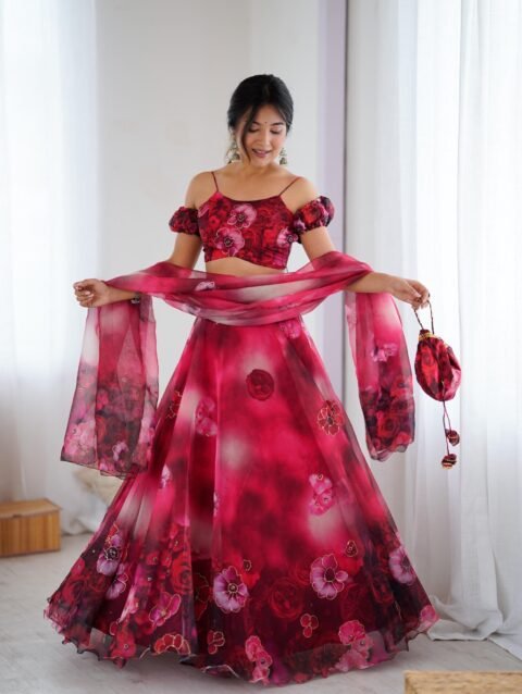 Party Wear Lahenga Set