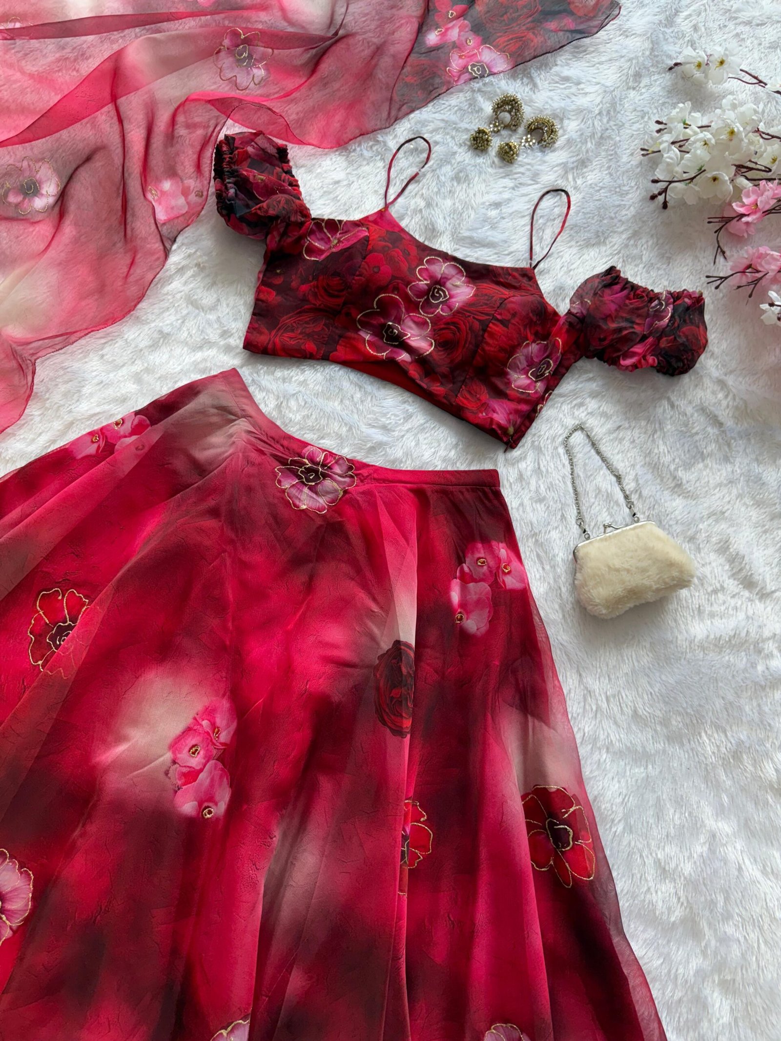 Party Wear Lahenga Set - Image 8