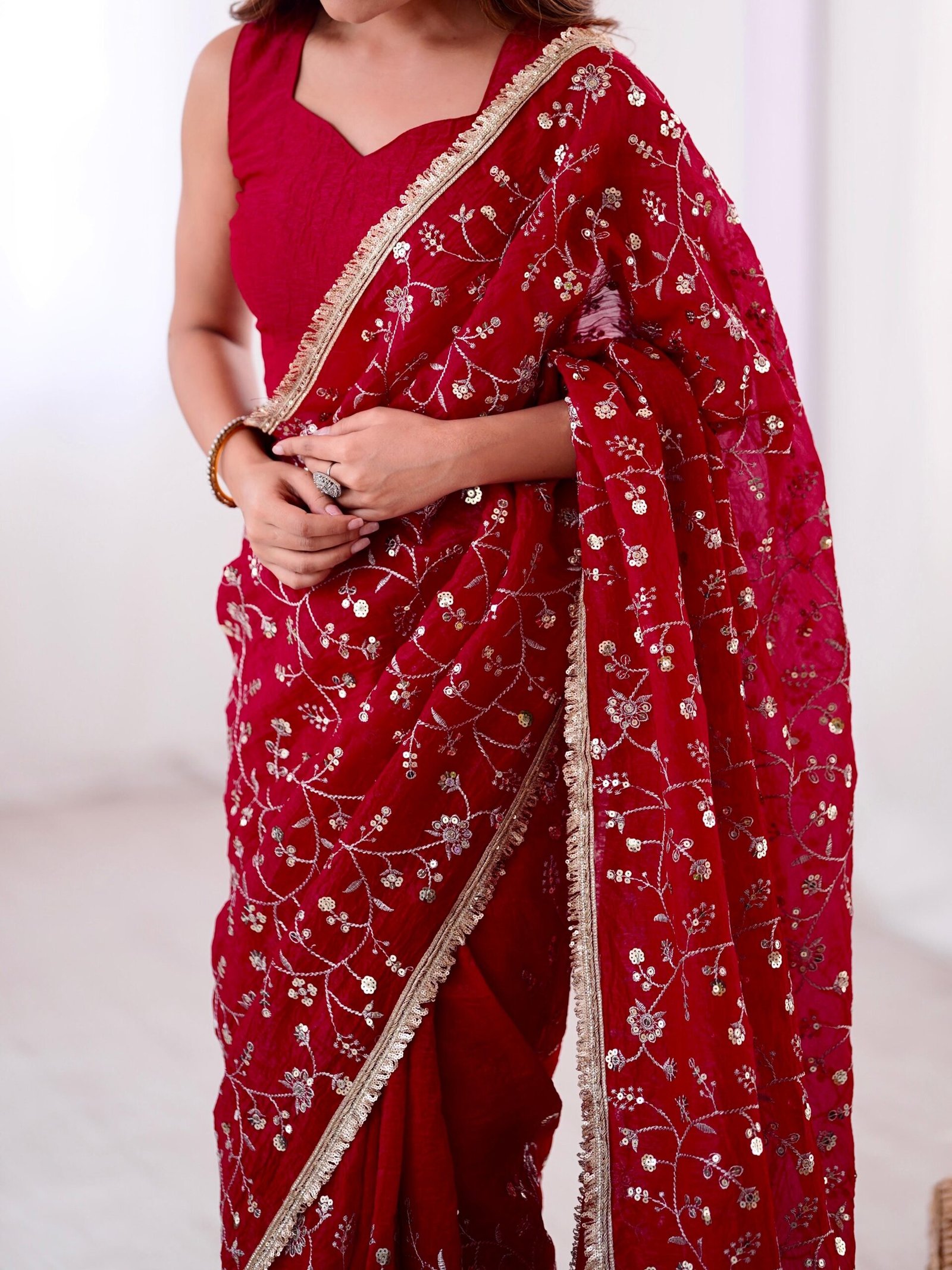 Saree Crunchy Silk - Image 6
