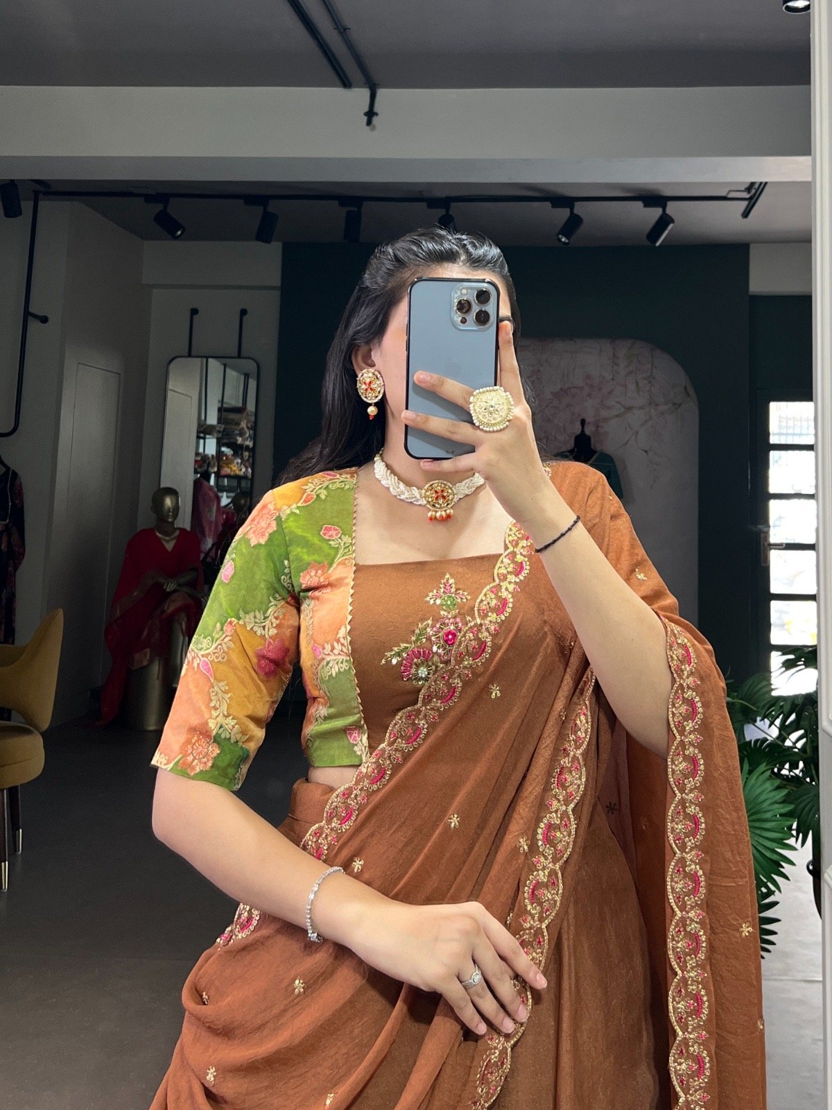 Lahenga Choli Set Chocolate Crush - Image 5