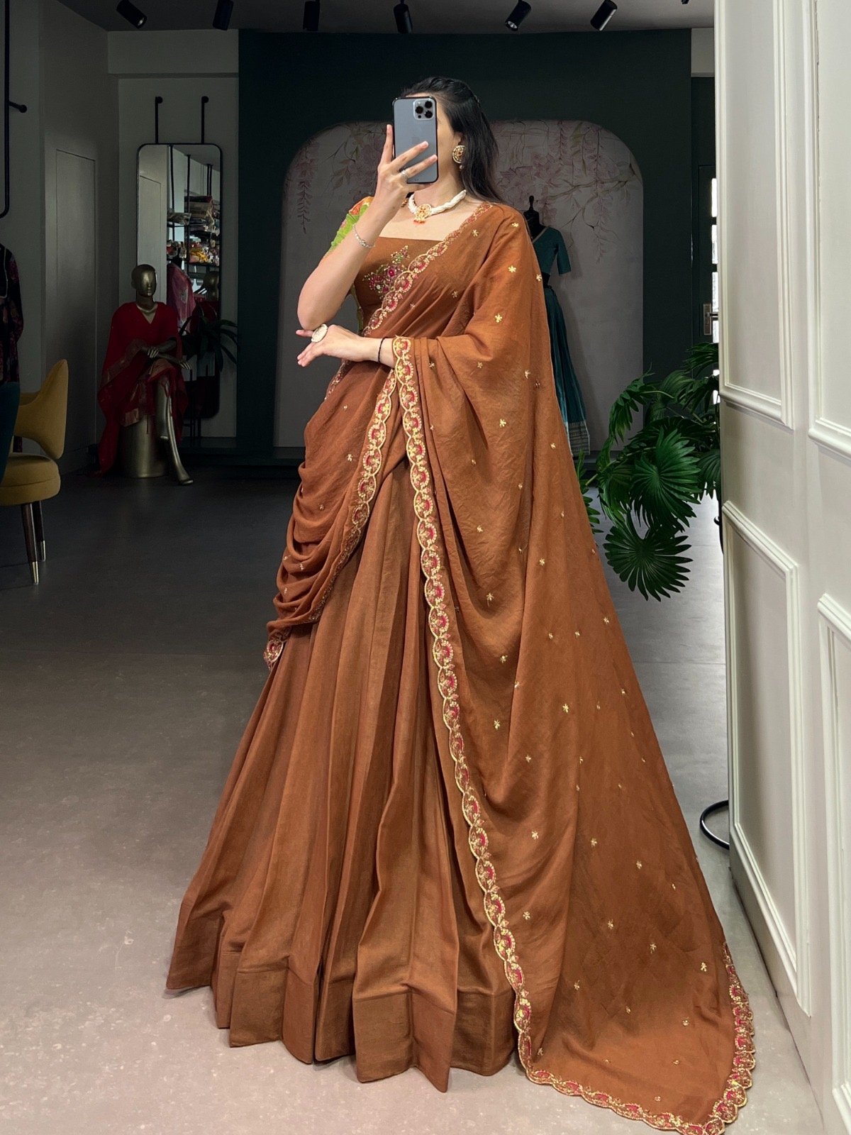 Lahenga Choli Set Chocolate Crush - Image 6